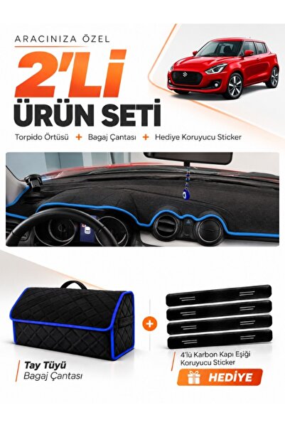 e-biz Suzuki Swi̇ft (2017-2020) Compatible Dashboard Cover + Thai Feather Tru...