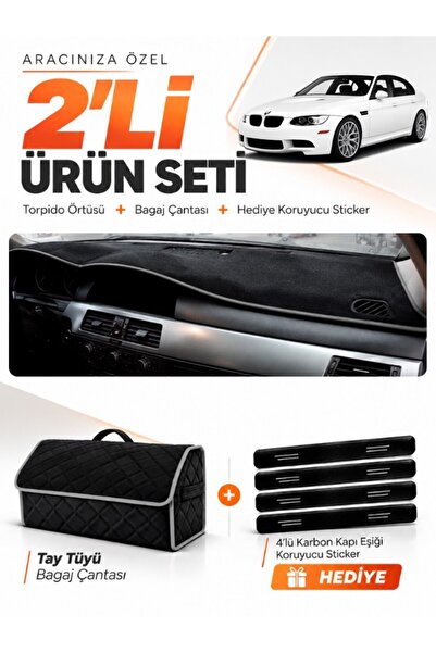 e-biz Bmw E90 (2005-2013) Compatible Dashboard Cover + Thai Feather Trunk Bag...