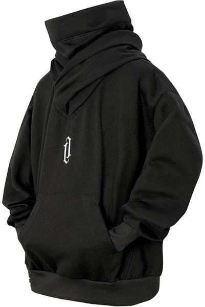 GENERAL Men’s Fleece Hoodie Sweatshirts with Built in Gaiter Warm Pullover