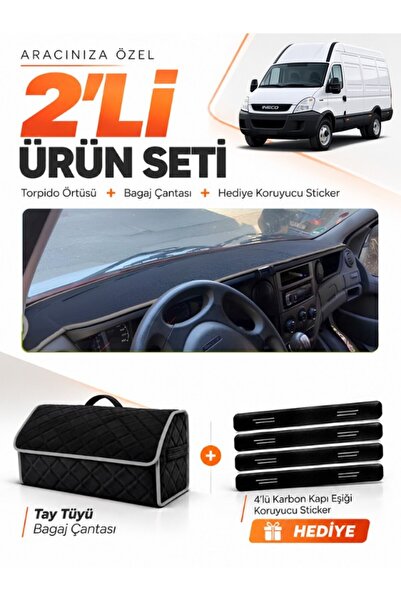 e-biz Iveco Daily (2011-2014) Compatible Dashboard Cover + Tay Feather Luggag...