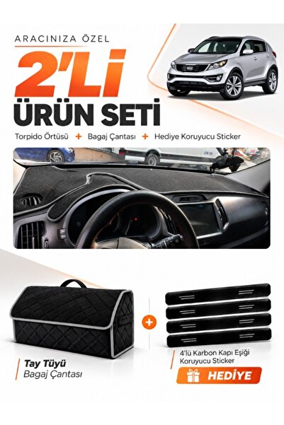 e-biz Kia Sportage (2010-2016) Compatible Torpedo Cover + Thai Feather Trunk ...