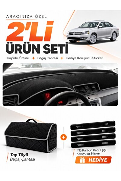 e-biz Volkswagen Passat B7 (2010-2015) Compatible Dashboard Cover + Tay Tüy T...