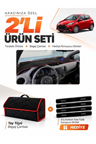 e-biz Toyota Yaris (2014-2019) Compatible Dashboard Cover + Tay Feather Trunk...