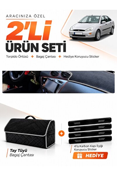 e-biz Ford Focus 1 (1998-2005) Compatible Dashboard Cover + Tay Feather Trunk...