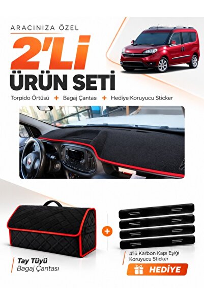 e-biz Fi̇at Doblo Fully Closed (2015-2023) Compatible Glove Box Cover + Thai ...