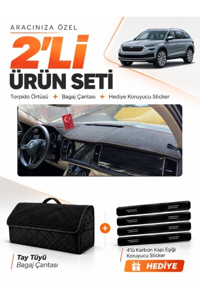 e-biz Skoda Kodiaq (2017-2023) Compatible Dashboard Cover + Tay Feather Trunk...