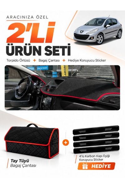 e-biz Dashboard Cover + Thai Feather Trunk Bag + Sticker Set Compatible with ...