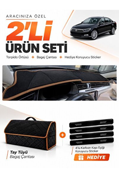 e-biz Volkswagen Passat B8 (2015-2020) Compatible Glove Box Cover + Tay Feath...