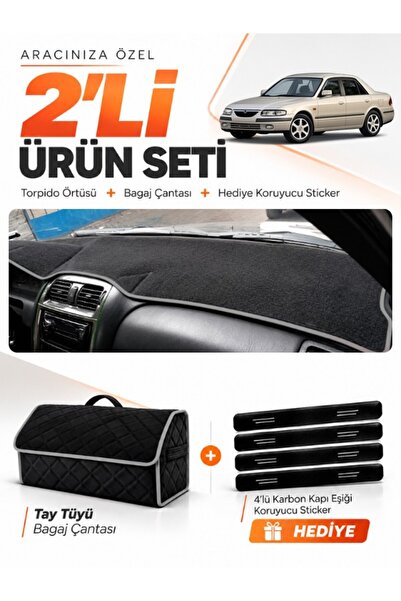 e-biz Mazda 626 (1997-2002) Compatible Dashboard Cover + Tay Feather Trunk Ba...