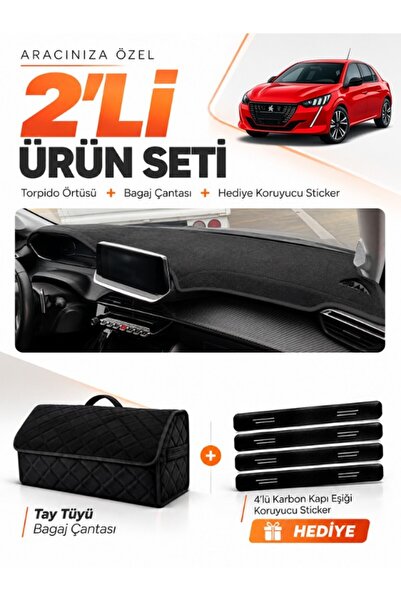 e-biz Peugeot 208 (2020-2024) Compatible Dashboard Cover + Tay Feather Trunk ...