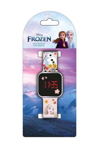 Diakakis Ψηφιακό παιδικό ρολόι Frozen ροζ με λουράκι σιλικόνης