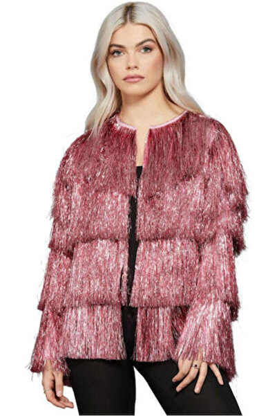 Fun Fashion Τίνσερ Φεστιβαλικό Μπουφάν Κάπα Καρναβαλιού Ροζ 1 τεμάχιο