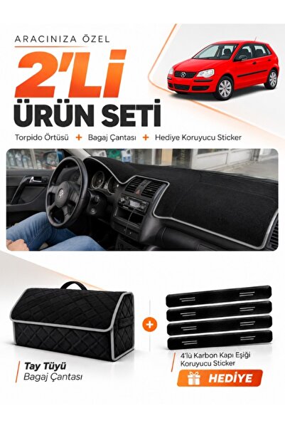 e-biz Volkswagen Polo Dürbün (2001-2009) Compatible Dashboard Cover + Thai Fe...
