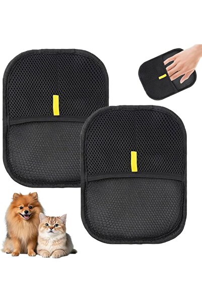 PYEBE 2 x Pet Hair Remover Cat Gloves, Versatile Double Sided Pet Grooming Gl...
