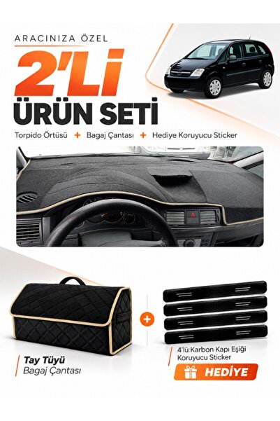 e-biz Opel Meriva a (2003-2010) Compatible Glove Box Cover + Tay Tüy Luggage ...
