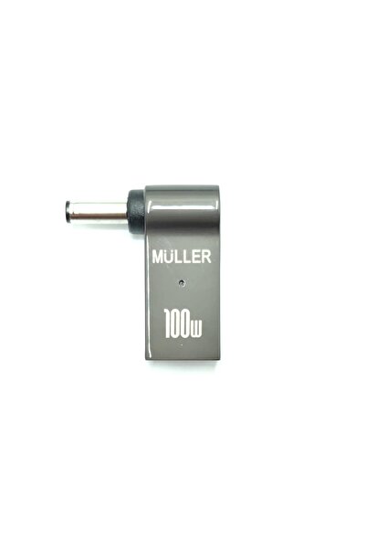 Müller Adaptor de alimentare metalic USB Tip C pentru laptop DELL 4.5 X 3.0 M...