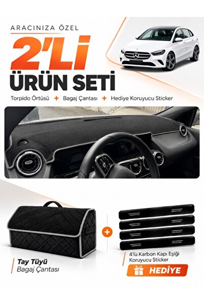 e-biz Mercedes W247 B180 B Class (2019-2022) Compatible Glove Box Cover + Tay...
