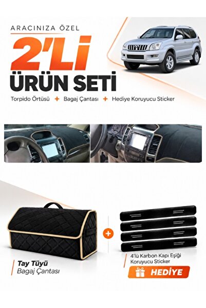 e-biz Toyota Land Cruiser Prado (2002-2009) Compatible Dashboard Cover + Tay ...