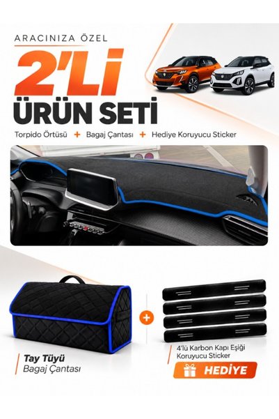 e-biz Dashboard Cover + Thai Feather Trunk Bag + Sticker Set Compatible with ...