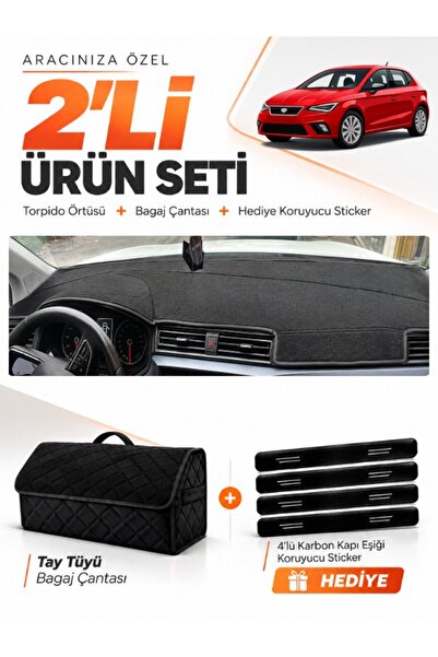 e-biz غطاء توربيدو متوافق مع سيارة SEAT IBIZA (2017-2021) + حقيبة أمتعة من ال...