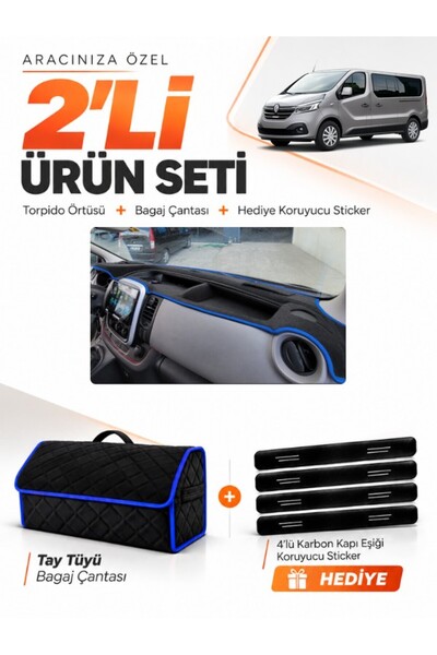e-biz Renault Trafic Coverless (2015-2022) Compatible Glove Box Cover + Tay F...