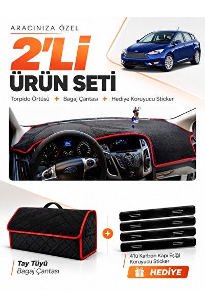 e-biz Ford Focus 3.5 Hatchback (2014-2018) Compatible Glove Box Cover + Tay F...
