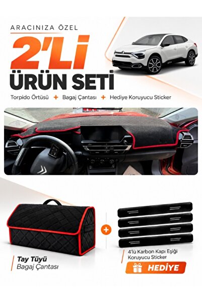 e-biz Citroen C4X Without Display (2020-2026) Compatible Dashboard Cover + Th...