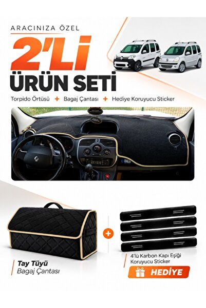 e-biz Renault Kangoo 3 (2010-2018) Compatible Dashboard Cover + Tay Tüy Lugga...