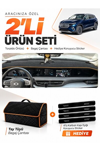 e-biz Togg T10X (2023-2026) Compatible Glove Box Cover + Thai Feather Luggage...