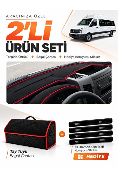 e-biz Volkswagen Crafter (2006-2014) Compatible Dashboard Cover + Tay Tüy Lug...