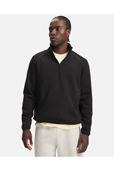 Under Armour Ua Unstoppable Flc 1/2 Zip Black Men's Sweatshirt 6017023-008