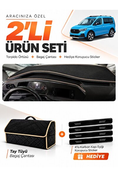 e-biz Ford Tourneo Connect (2023-2026) Compatible Dashboard Cover + Thai Feat...