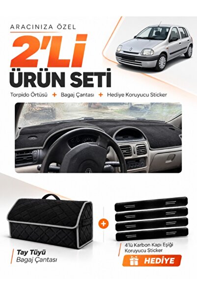 e-biz Renault Clio 2 Screened (1998-2001) Compatible Glove Box Cover + Tay Tü...