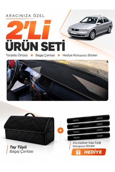 e-biz Opel Vectra B (1995-2001) Compatible Dashboard Cover + Tay Tüy Trunk Ba...