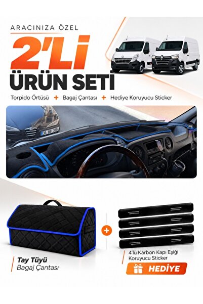 e-biz Renault Master (2011-2021) Compatible Dashboard Cover + Tay Feather Lug...