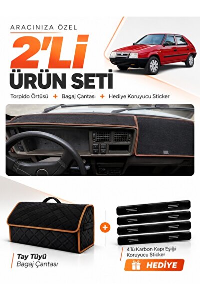 e-biz Skoda Favorit (1987-1995) Compatible Dashboard Cover + Tay Feather Lugg...