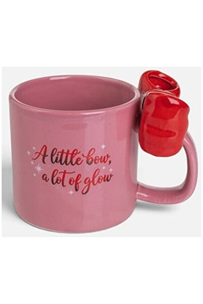 OEM RED BOW DECORATIVE MUG 8X8.5