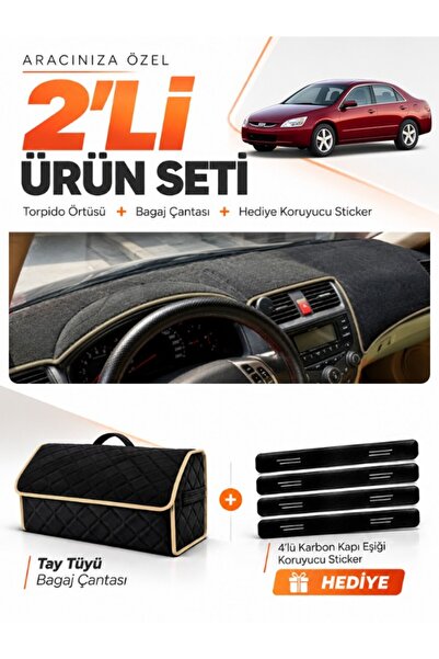 e-biz Honda Accord (2002-2008) Compatible Dashboard Cover + Thai Feather Trun...