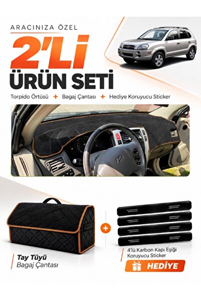 e-biz Hyundai Tucson 1 (2004-2009) Compatible Glove Box Cover + Tay Tüy Lugga...