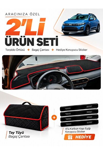 e-biz Dacia Sandero (2022-2026) Screenless Compatible Glove Box Cover + Thai ...