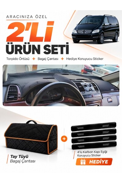 e-biz Mercedes Viano W639 (2003-2014) Compatible Glove Box Cover + Tay Tüy Lu...