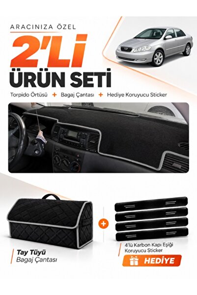 e-biz Toyota Corolla E130 (2000-2006) Compatible Dashboard Cover + Tay Tüy Lu...