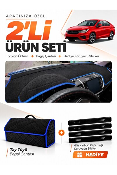 e-biz Honda City (2020-2024) Compatible Glove Box Cover + Thai Feather Trunk ...