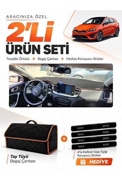e-biz Kia Ceed (2020-2025) Compatible Torpedo Cover + Thai Feather Trunk Bag ...