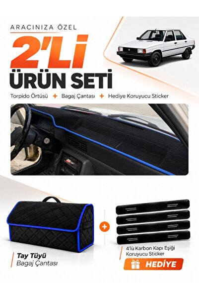 e-biz Renault 9 Spri̇ng (1991-1996) Compatible Torpedo Cover + Tay Feather Lu...