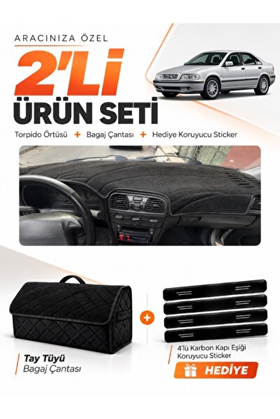 e-biz Volvo S40 (1996-2002) Compatible Glove Box Cover + Tay Feather Trunk Ba...