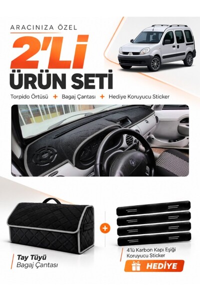 e-biz Renault Kangoo 2 Airbagged (2004-2008) Compatible Glove Box Cover + Tay...