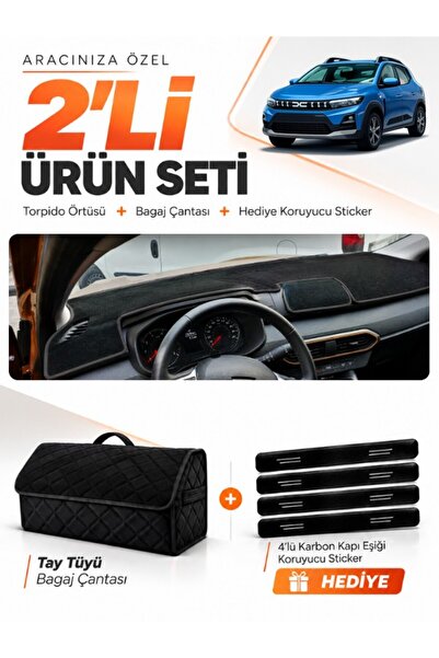 e-biz Dacia Sandero (2022-2026) Screenless Compatible Glove Box Cover + Thai ...