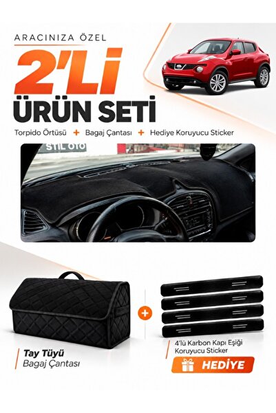 e-biz Nissan Juke (2010-2019) Compatible Glove Box Cover + Tay Feather Trunk ...