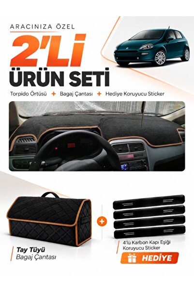 e-biz Fiat Punto Grande (2005-2018) Compatible Dashboard Cover + Tay Feather ...